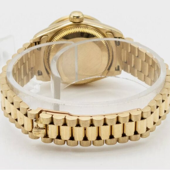 WOW!! Rolex Ladies PRESIDENT Factory 1CT+ Diamond Dial Yellow Gold - Picture 3 of 5